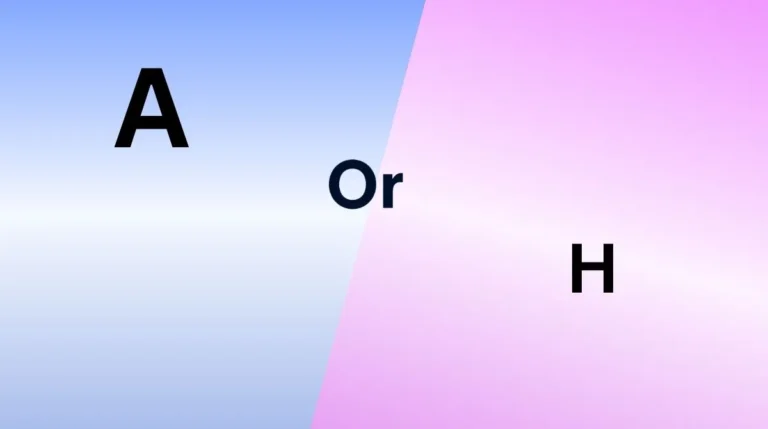 A or An Before Words With H