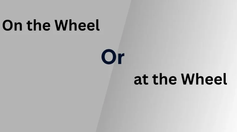On the Wheel or at the Wheel