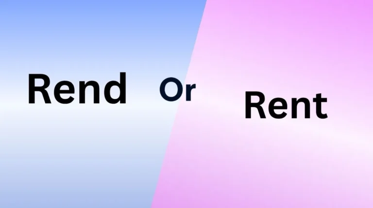 Rend or Rent